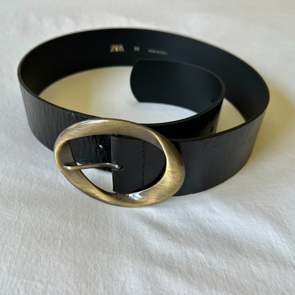 NWOT Zara Leather Belt - Picture 6 of 15